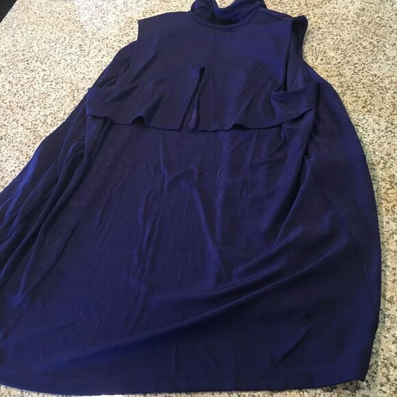 Chicos Travelers Size 1 Plum Purple Open Front Cardigan Open Front Jacket Duster - Picture 11 of 12
